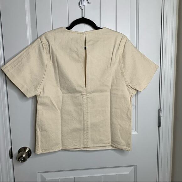 M martin gauzy cream minimalist‎ lagenlook top size XS - Picture 5 of 7